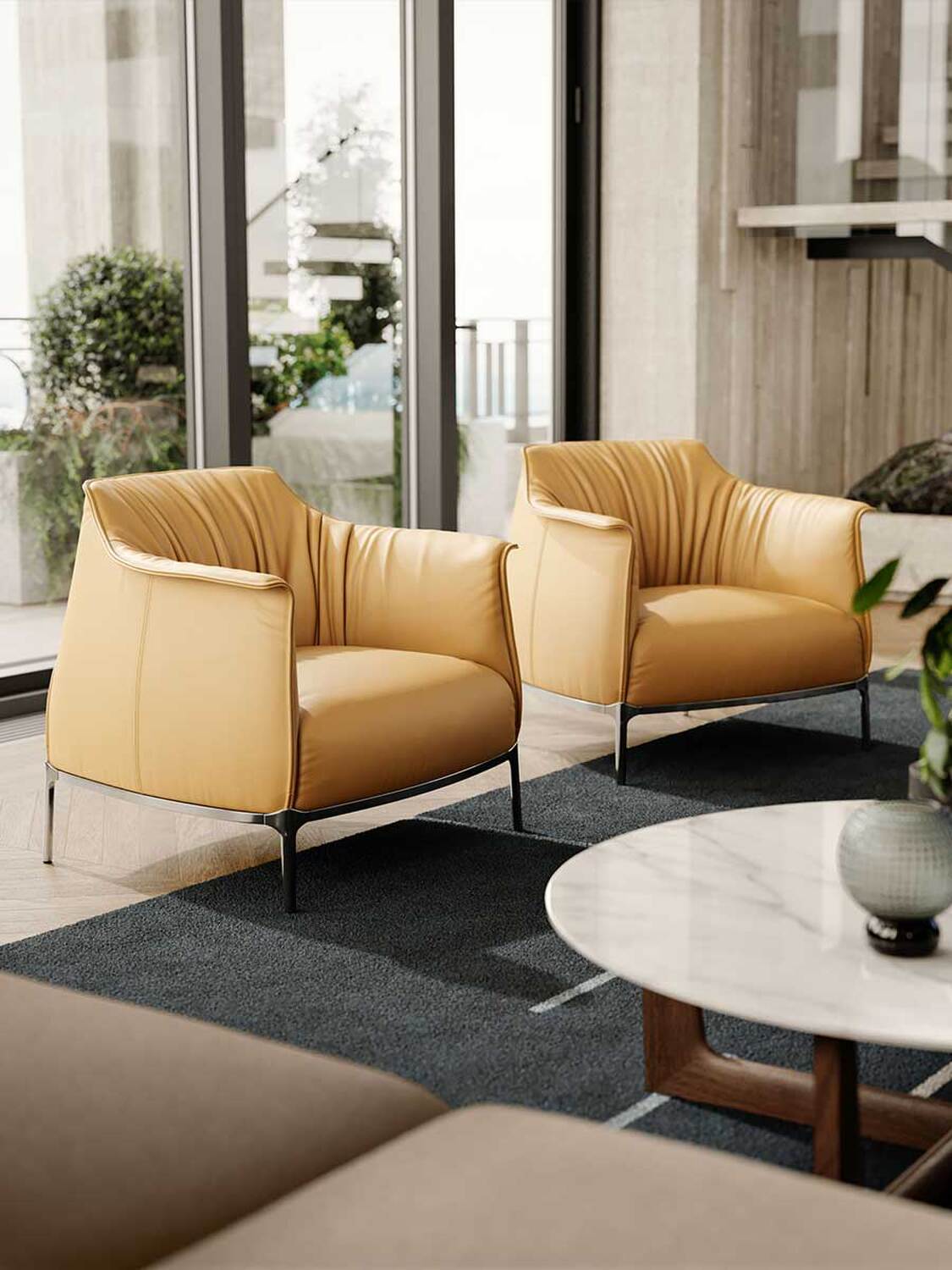 The Archibald van Poltrona Frau, beschikbaar bij Bourbon-Sleeckx in Brasschaat