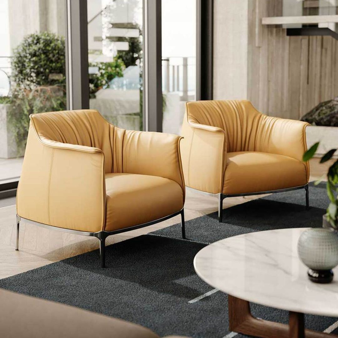 The Archibald van Poltrona Frau, beschikbaar bij Bourbon-Sleeckx in Brasschaat